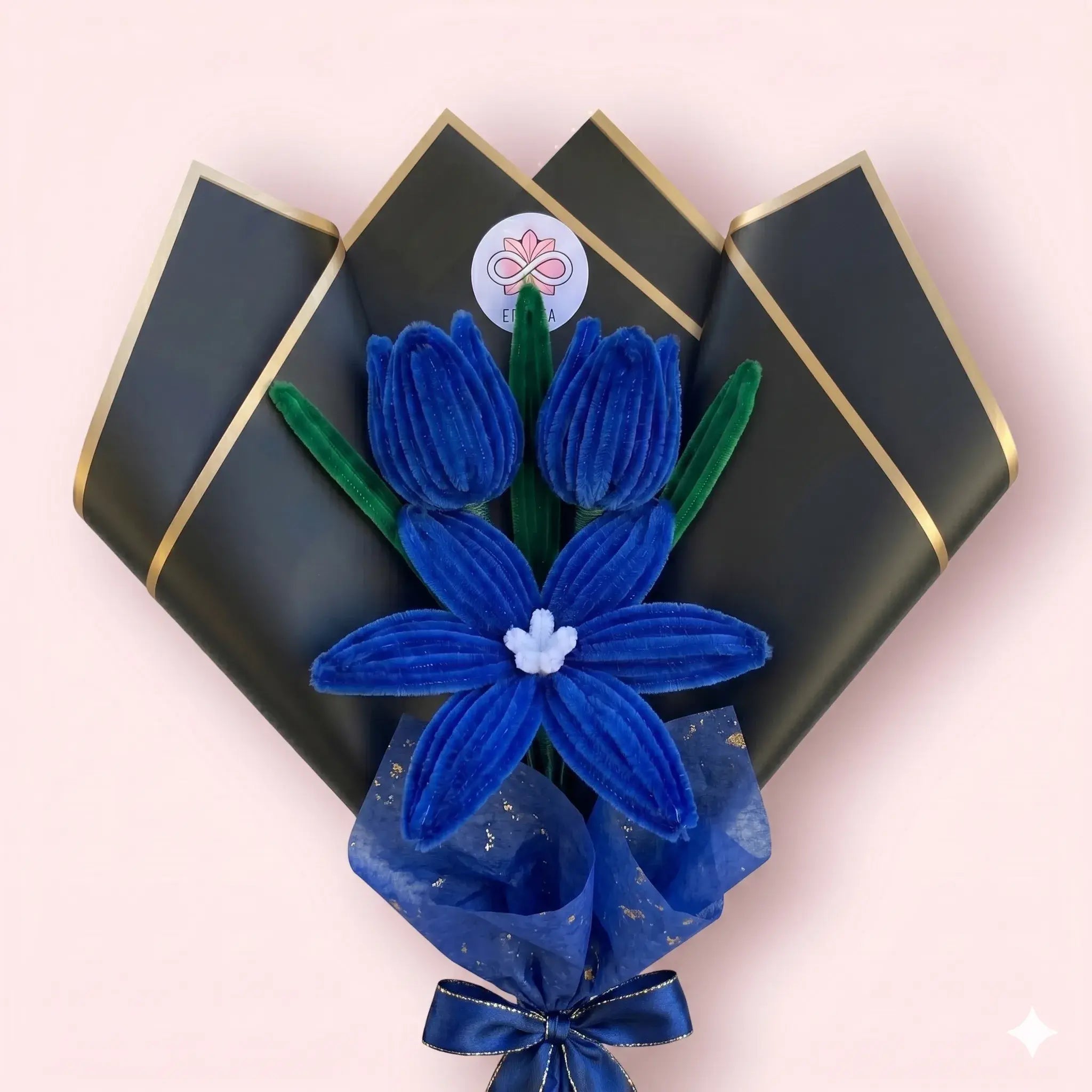 Ramo de 1 Lirio y 2 Tulipanes