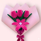 Ramo de 1 Lirio y 3 Tulipanes