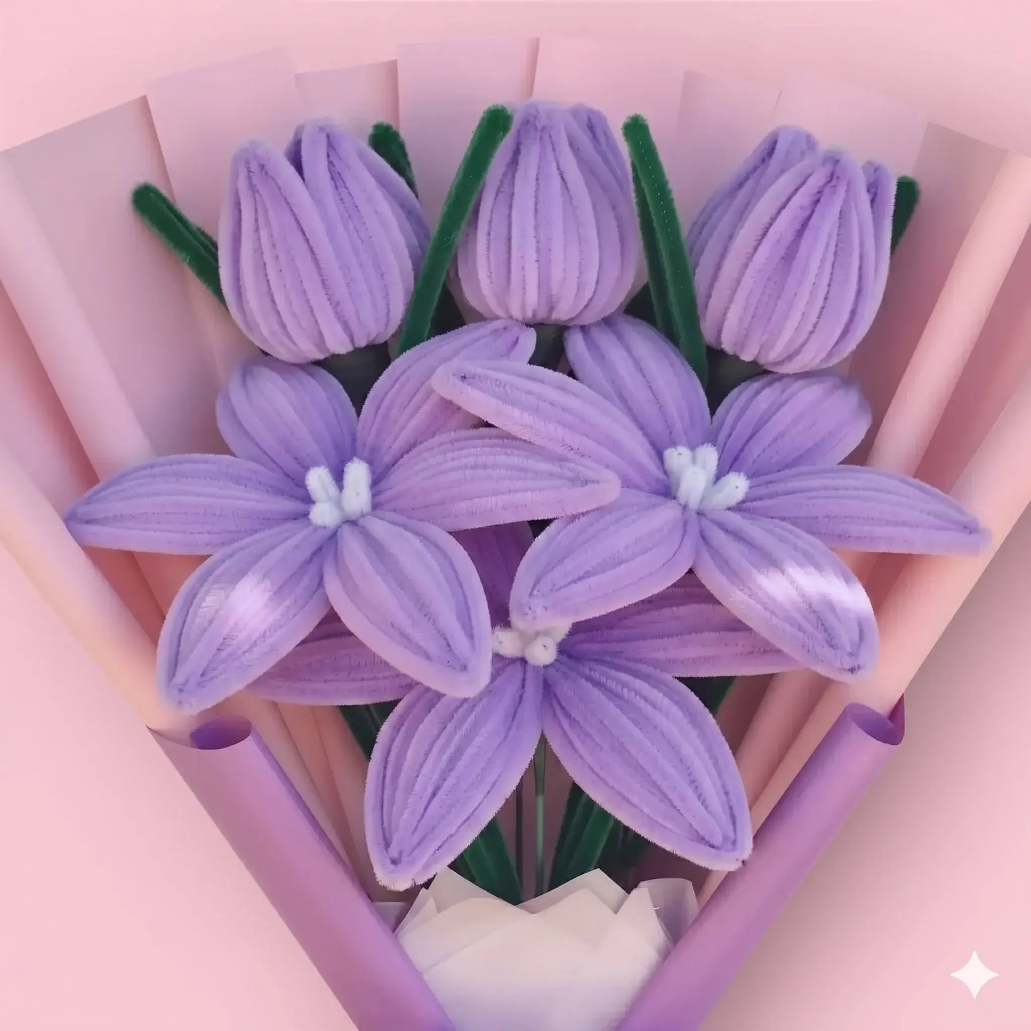 Ramo de 3 Lirios y 3 Tulipanes