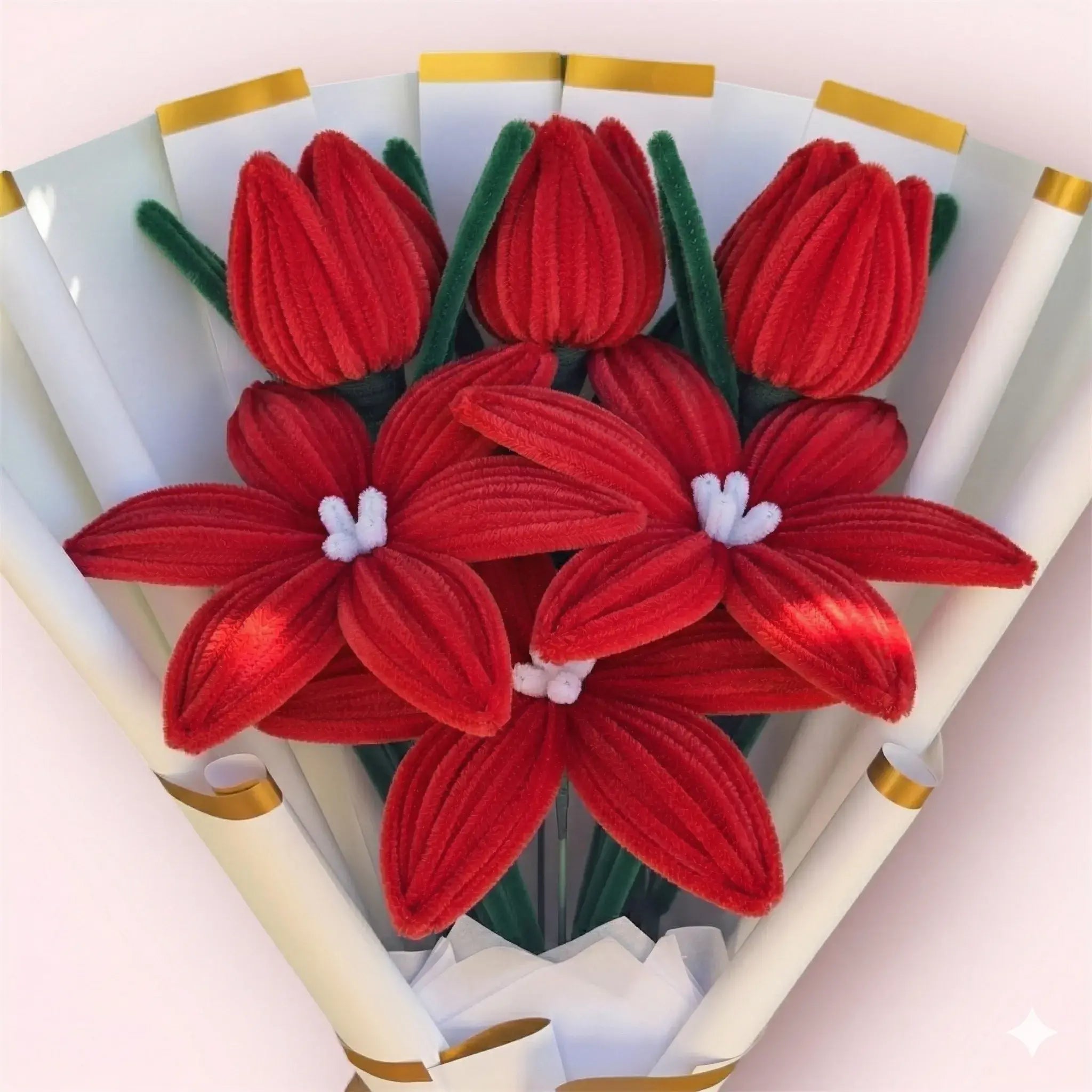 Ramo de 3 Lirios y 3 Tulipanes