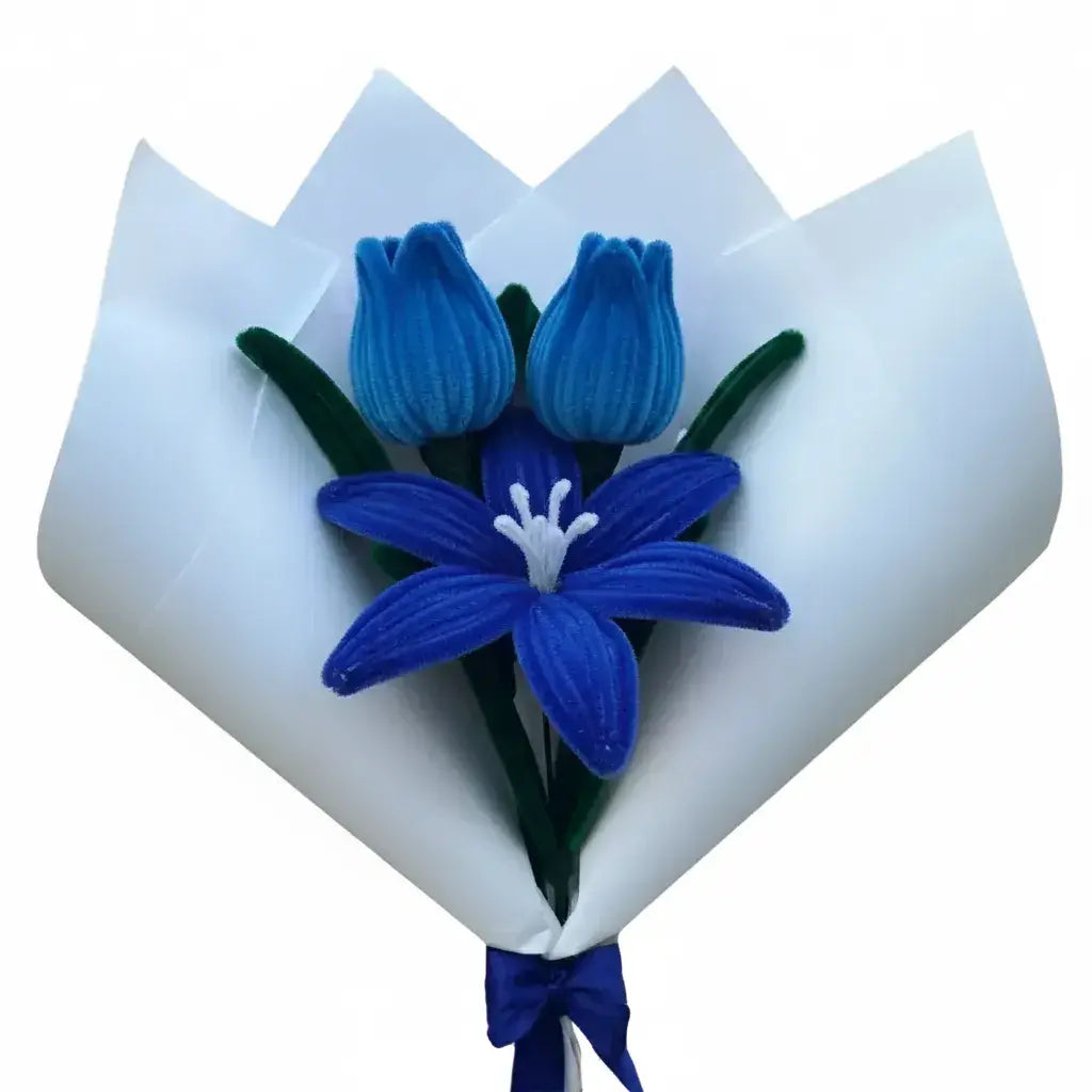 Ramo de 1 Lirio y 2 Tulipanes