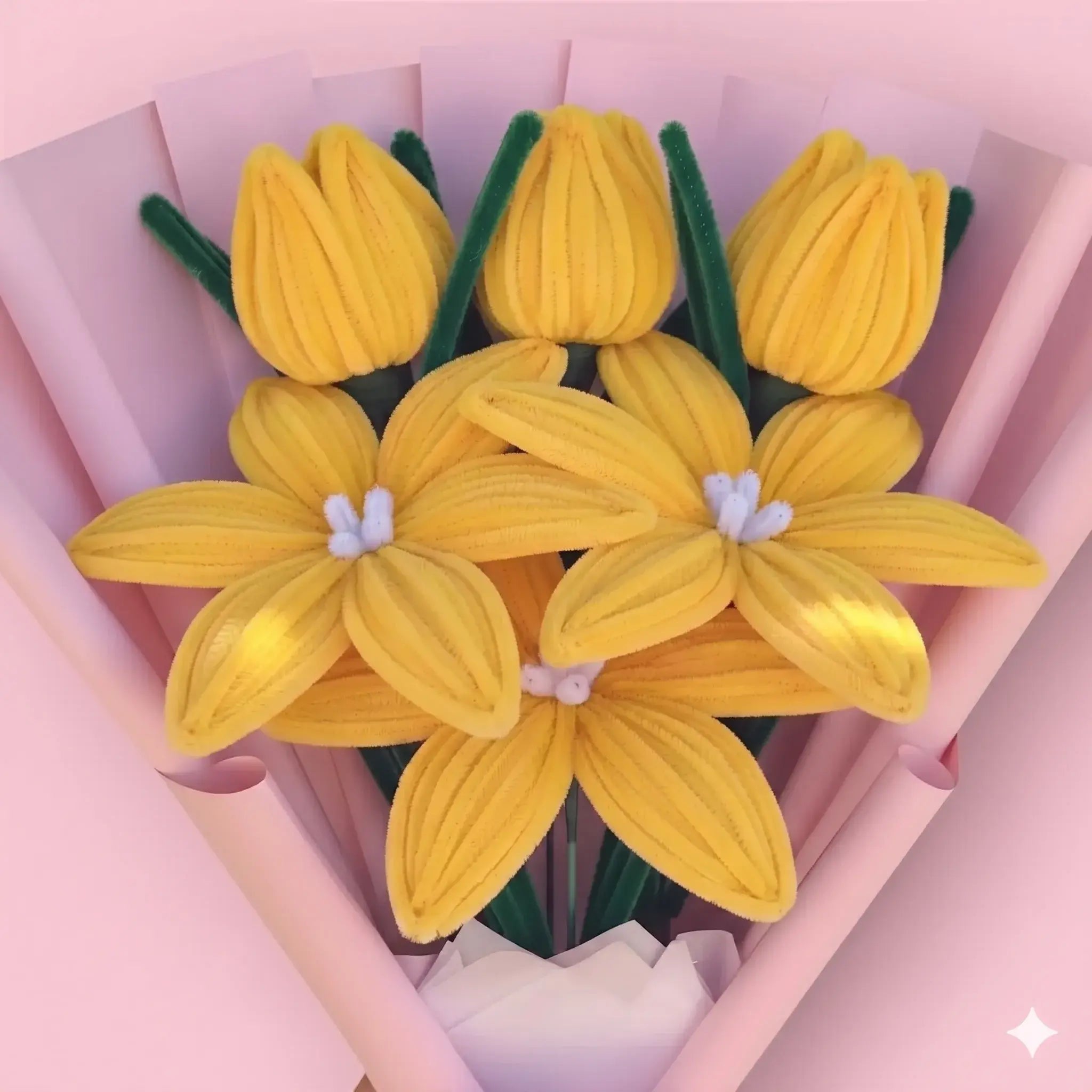Ramo de 3 Lirios y 3 Tulipanes