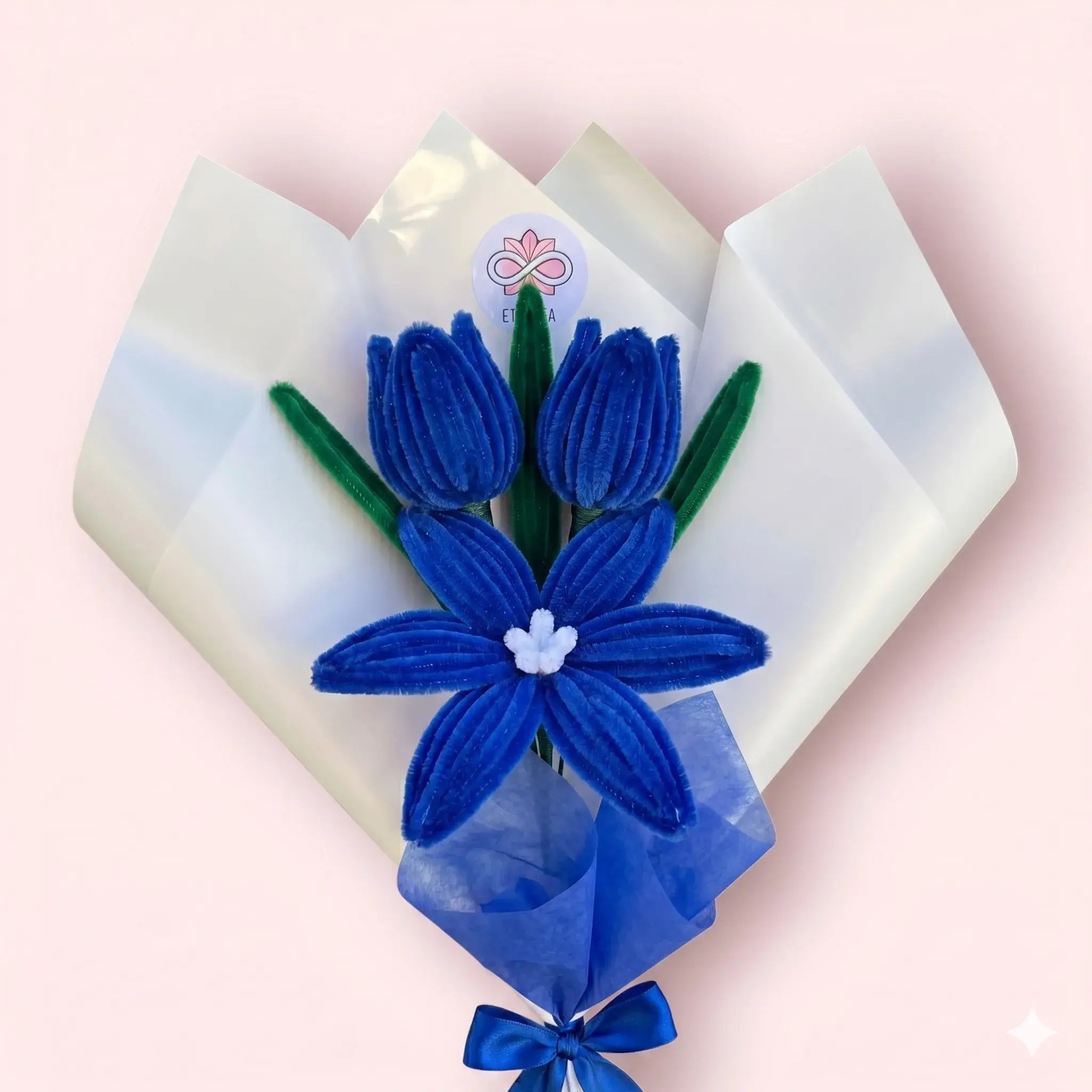 Ramo de 1 Lirio y 2 Tulipanes