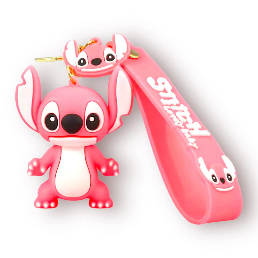Llavero Stitch y Ángel 3D (Colección Disney)