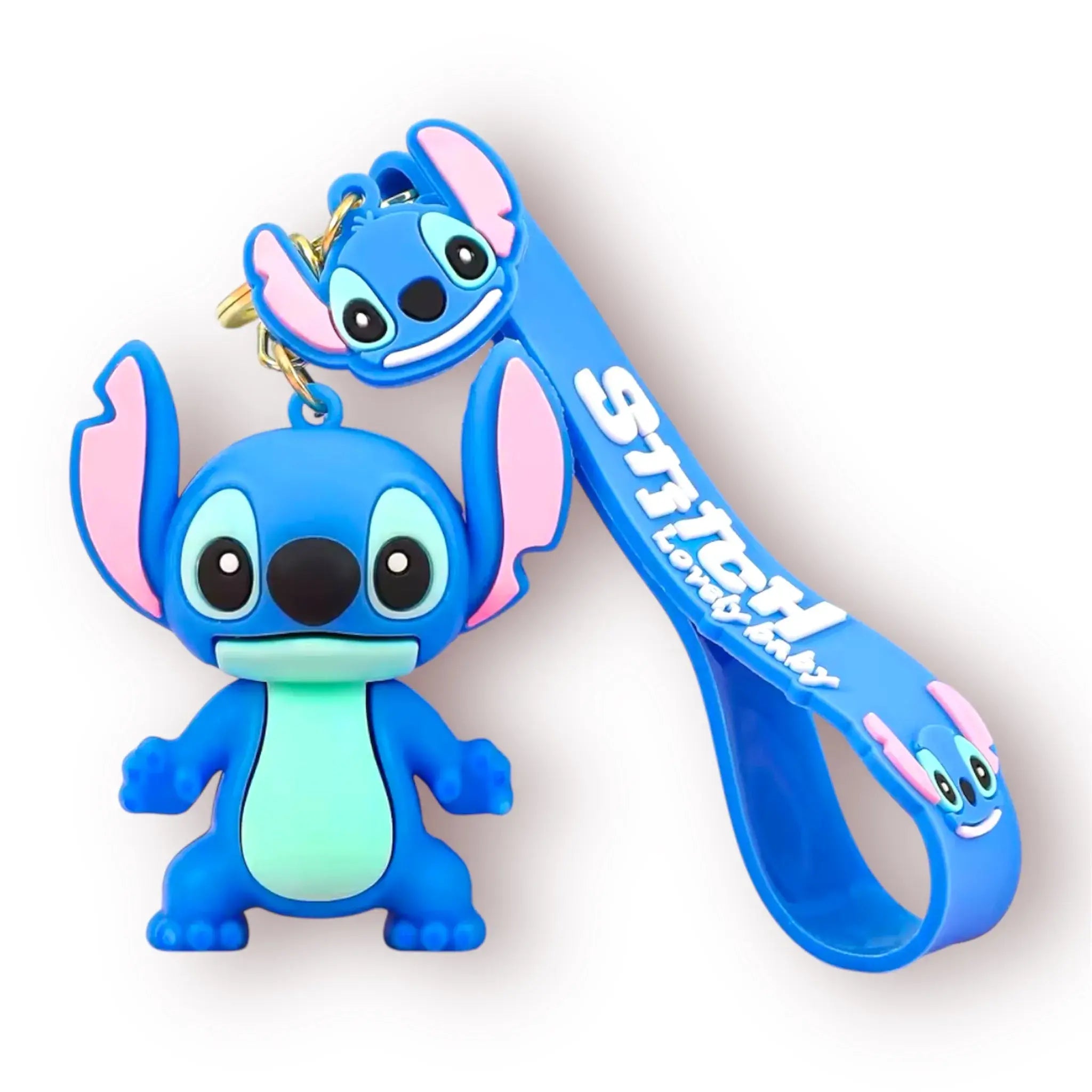 Llavero Stitch y Ángel 3D (Colección Disney)