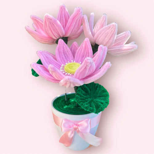 Macetero de 3 Flor de Loto