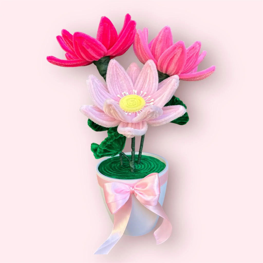 Macetero de 3 Flor de Loto