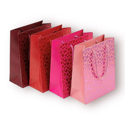 Bolsa de regalo con estampado de corazón - S (14x15x6cm)