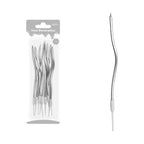 Velas decorativas onduladas metalizadas 11,5cm (12 unidades)