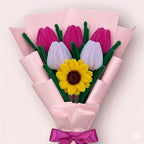 Ramo de 1 Girasol y 5 Tulipanes
