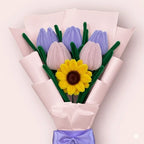 Ramo de 1 Girasol y 5 Tulipanes