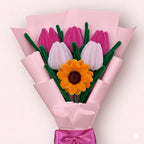 Ramo de 1 Girasol y 5 Tulipanes