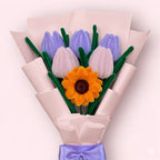 Ramo de 1 Girasol y 5 Tulipanes