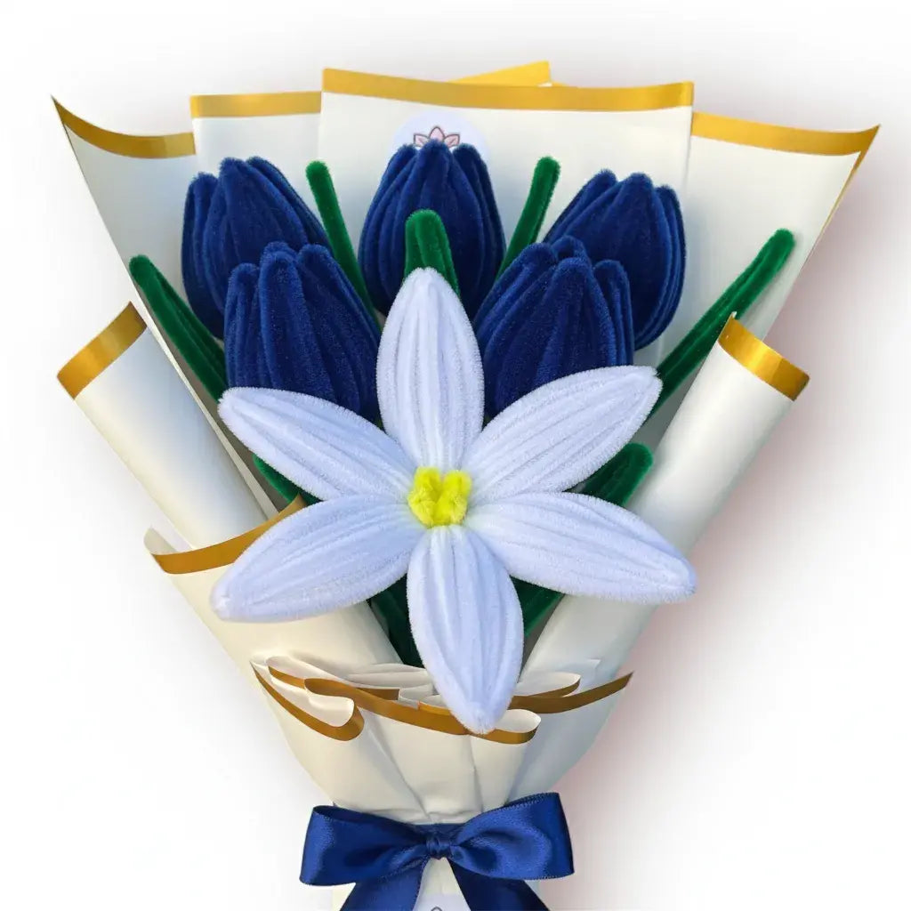 Ramo de 1 Lirio y 5 Tulipanes