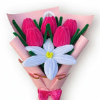 Ramo de 1 Lirio y 5 Tulipanes