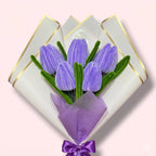 Ramo_5_tulipanes_lila_blanco