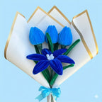 Ramo de 1 Lirio y 3 Tulipanes