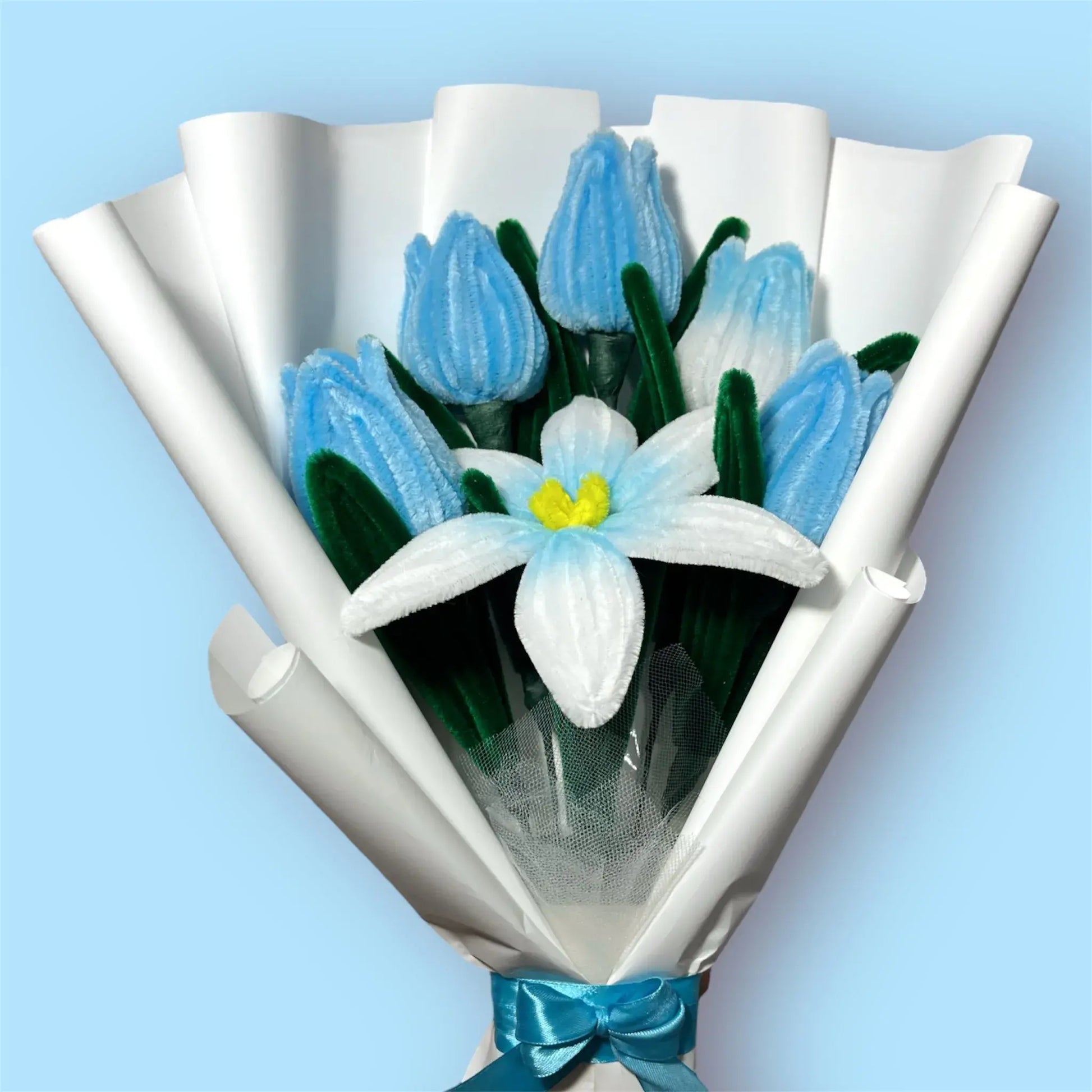 Ramo de 1 Lirio y 5 Tulipanes