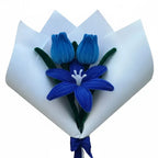 Ramo de 1 Lirio y 2 Tulipanes