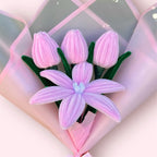 Ramo de 1 Lirio y 3 Tulipanes