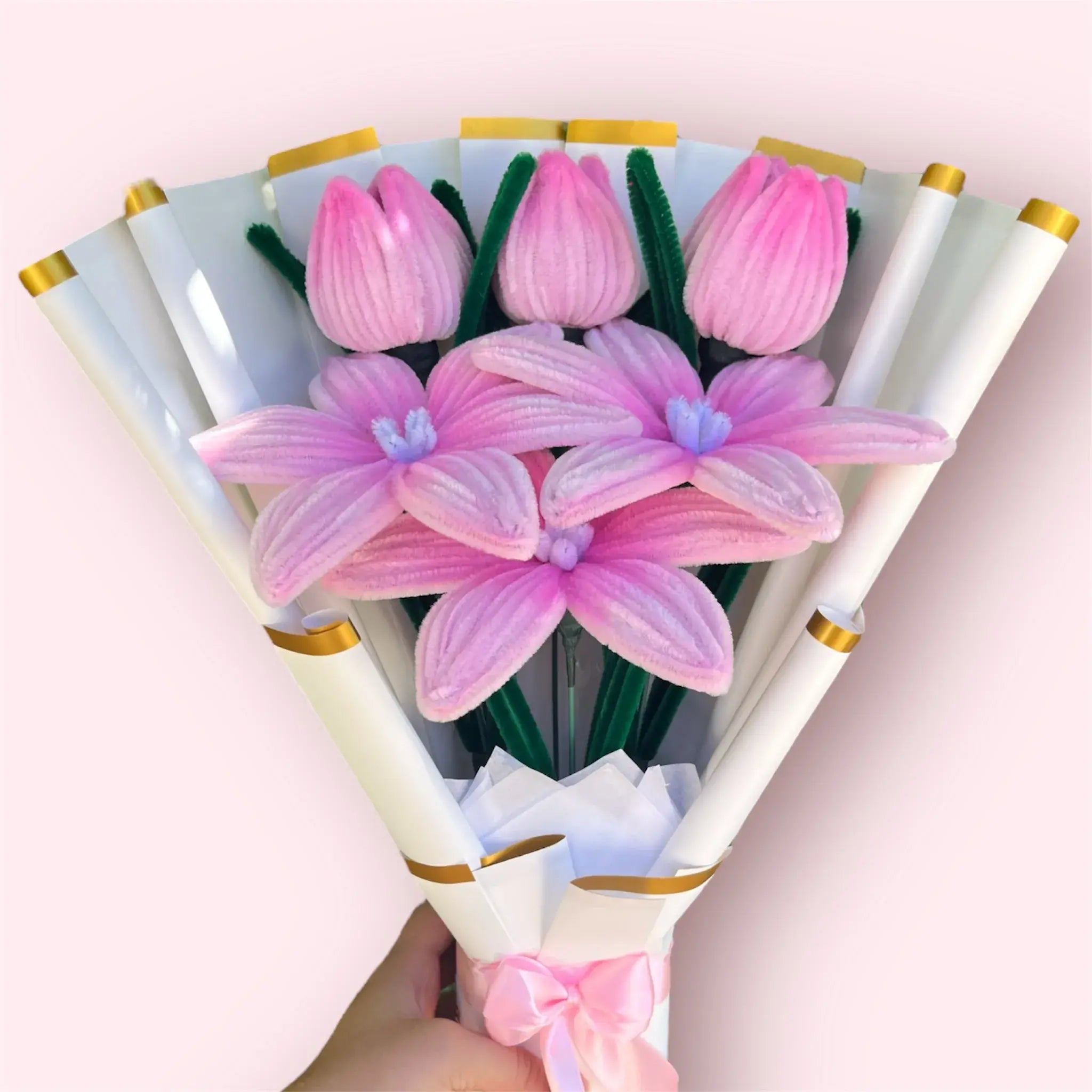 Ramo de 3 Lirios y 3 Tulipanes