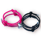 Set pulseras con corazón magnético