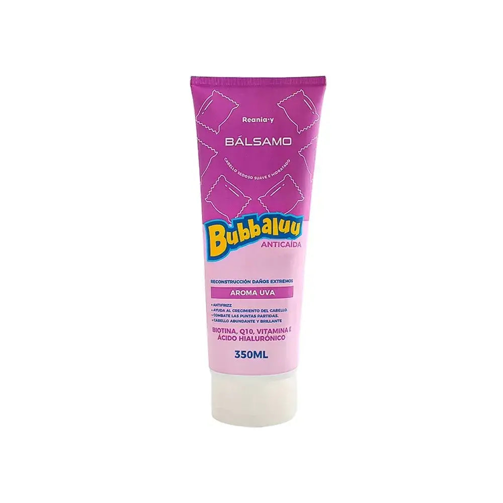 Set Capilar Shampoo y Bálsamo Acondicionador Bubbaluu - Uva
