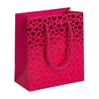 Bolsa de regalo con estampado de corazón - S (14x15x6cm)