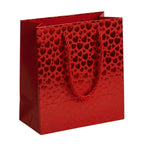 Bolsa de regalo con estampado de corazón - S (14x15x6cm)