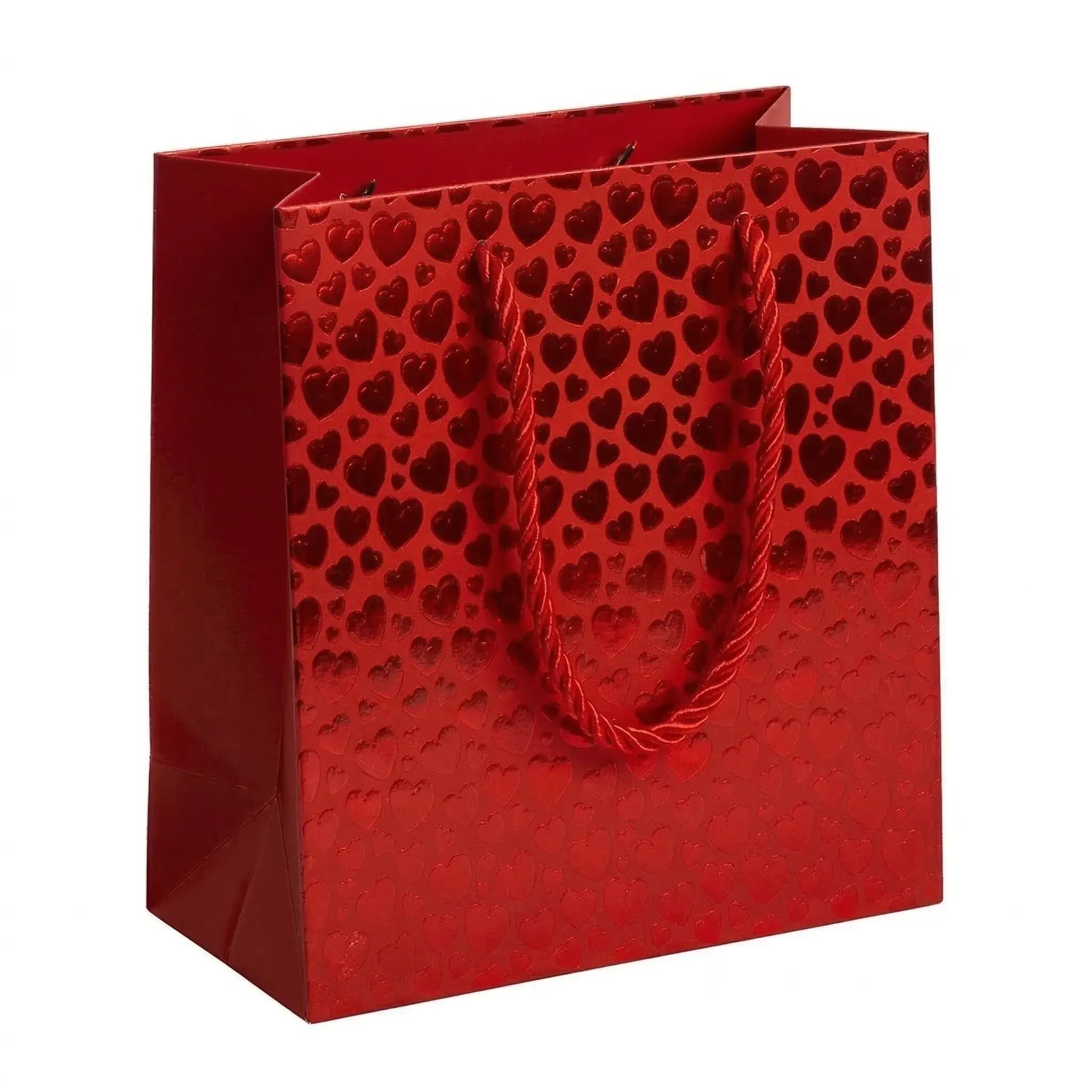 Bolsa de regalo con estampado de corazón - S (14x15x6cm)