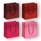 Bolsa de regalo con estampado de corazón - S (14x15x6cm)