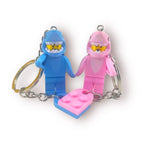 Set llaveros tiburones (Colección Lego)